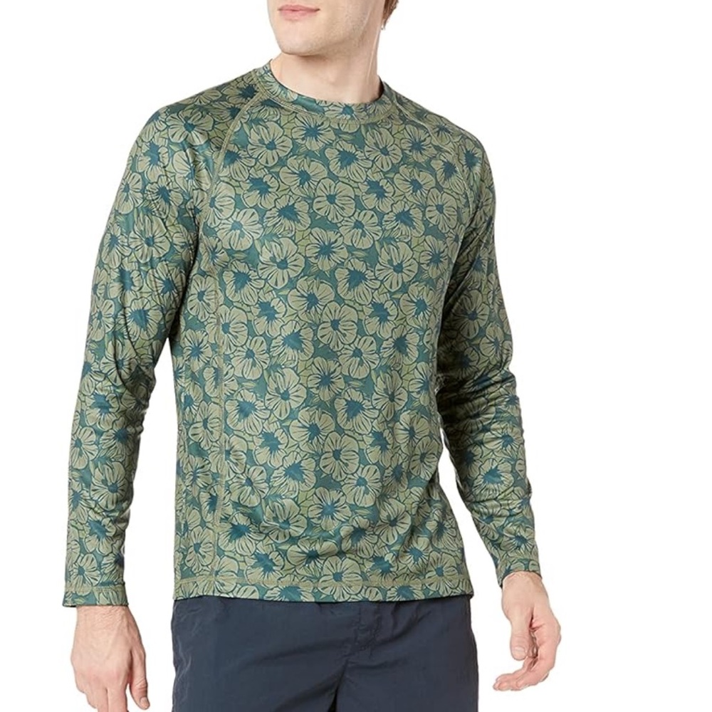 NEW| Amazon Essentials Men's Long-Sleeve Quick-Dry UPF 50 Swim Tee - Picture 1 of 7